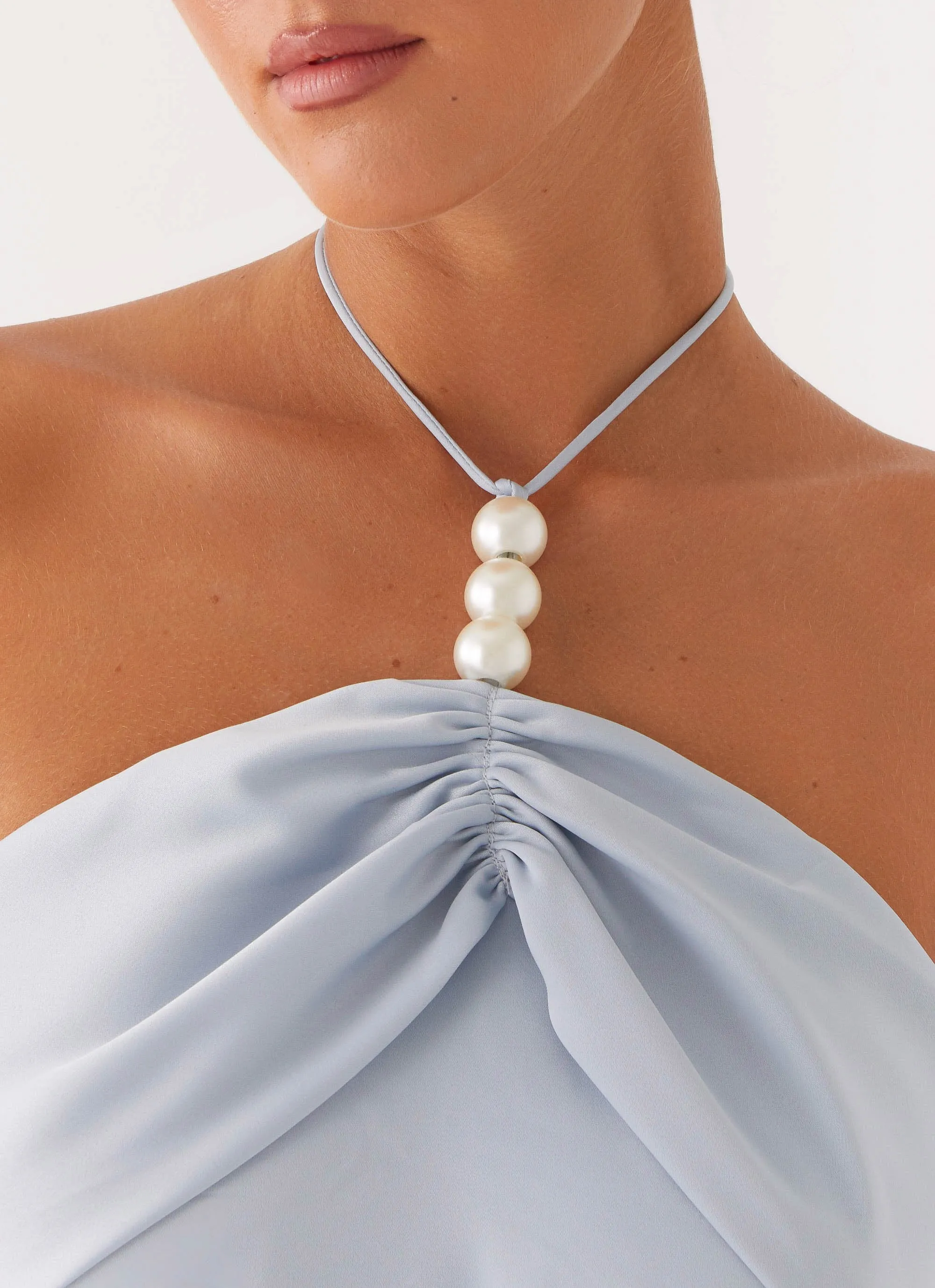 EasyCare Fabric Anti Pill Treatment Cecelia Mini Dress - Blue