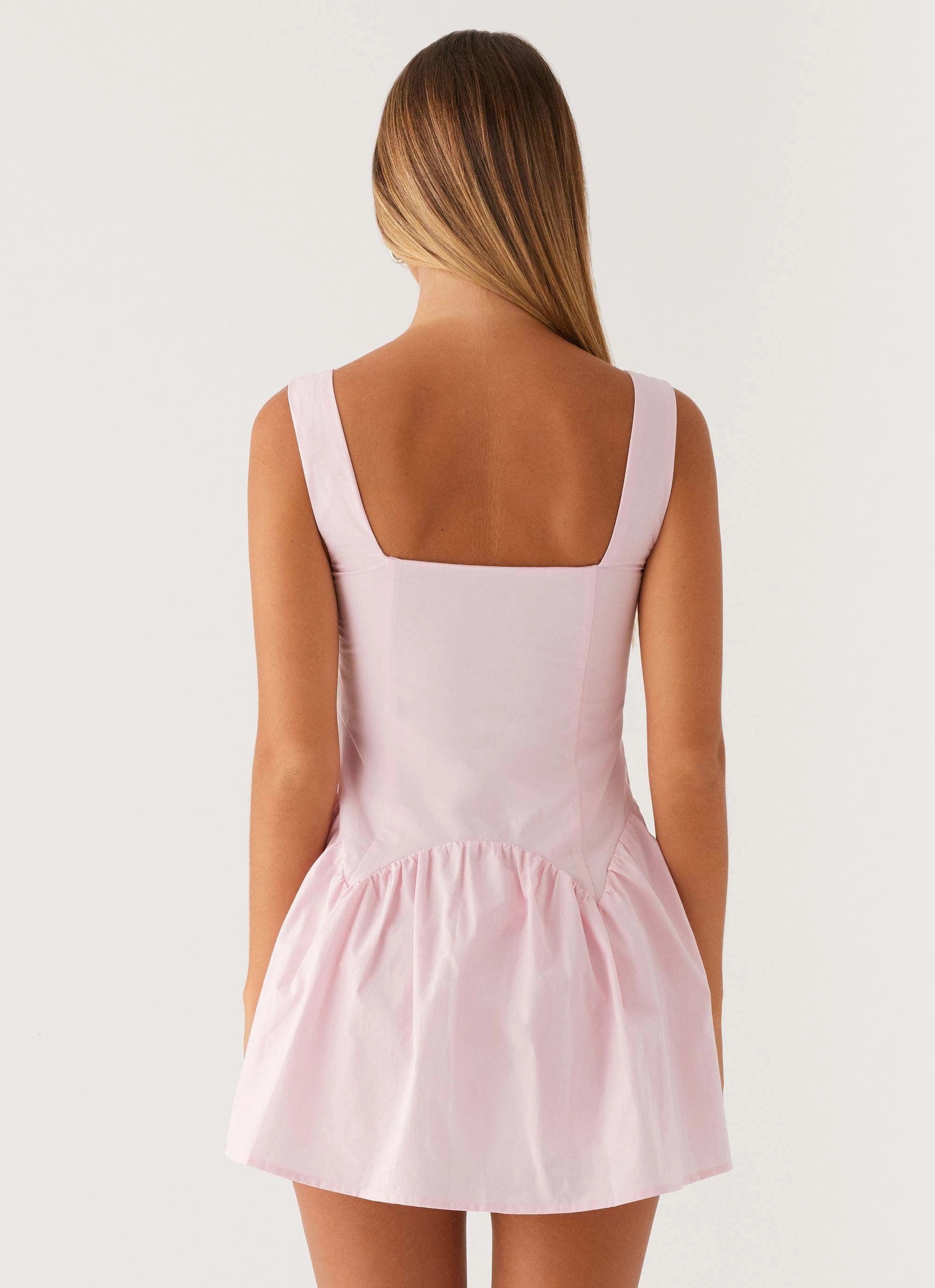 Genie Mini Dress - Pink Smooth Line Bless Touch