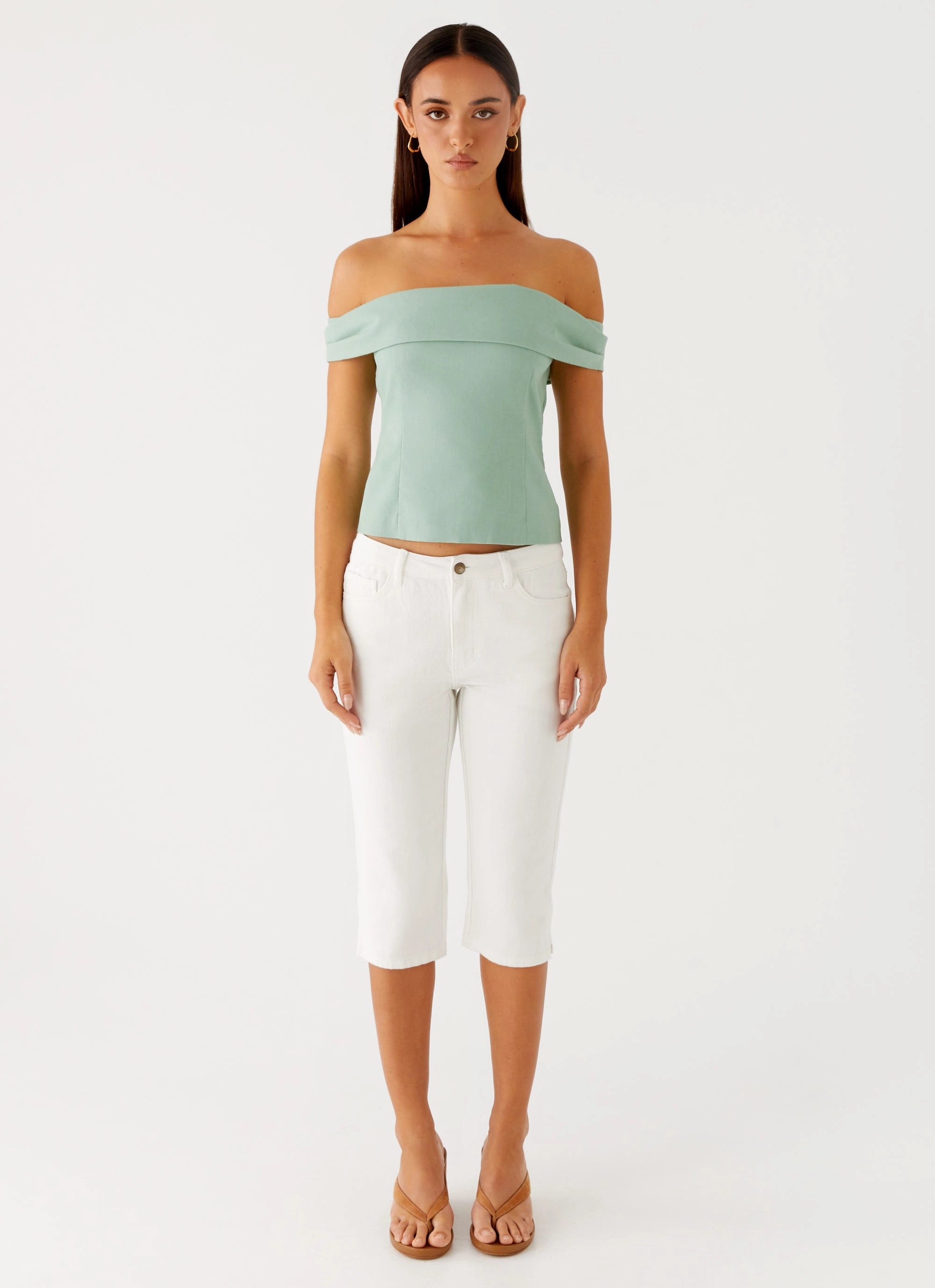 Jairo Linen Top - Sage NonChafeCollarTech