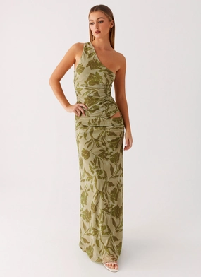 Georgiana Maxi Dress - Jade Fern Smooth Sets Georgiana Maxi Dress - Jade Fern Office Layer Tailored Style
