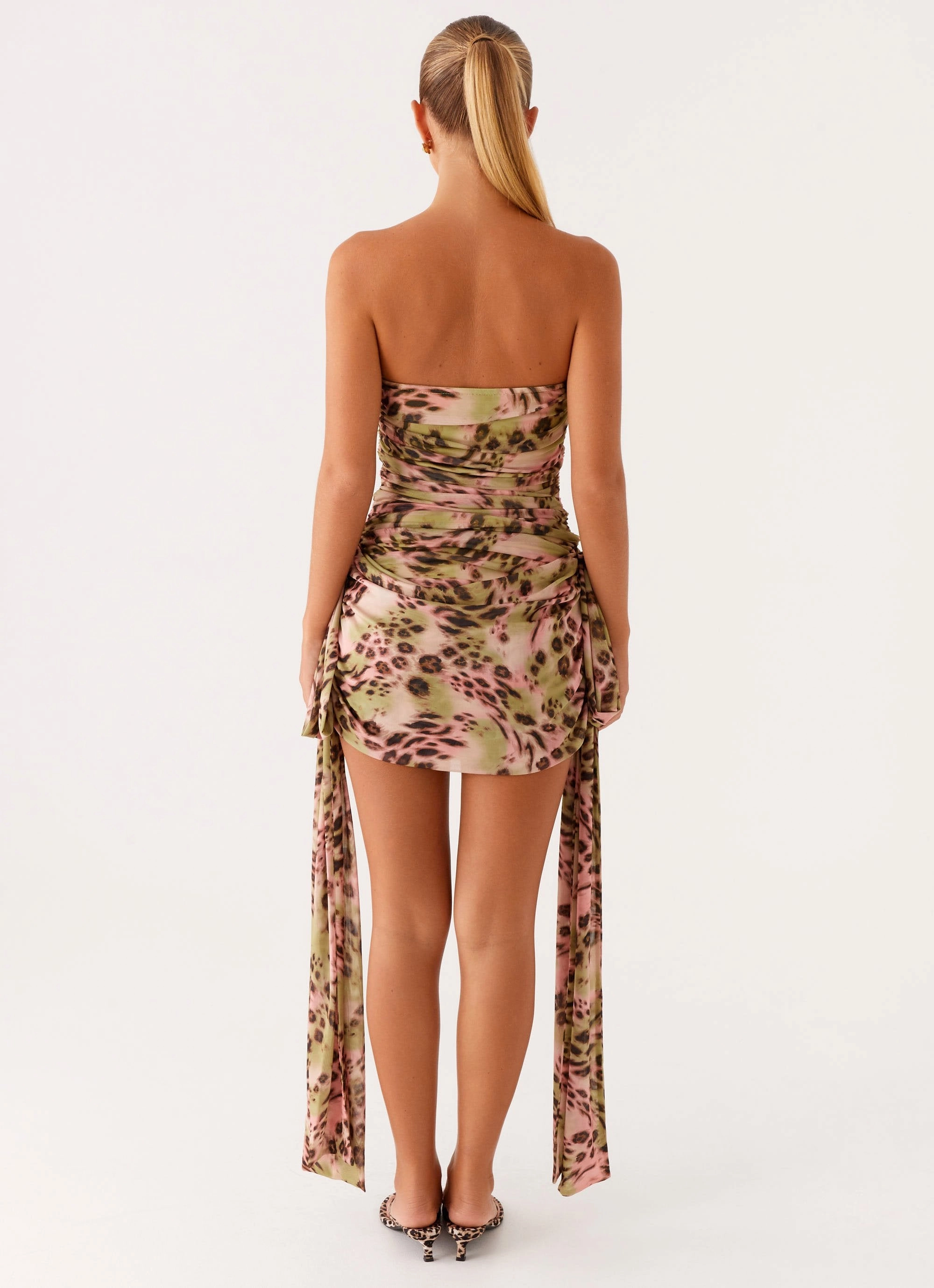 Art Inspired Georgie Mini Dress - Swirl Leo