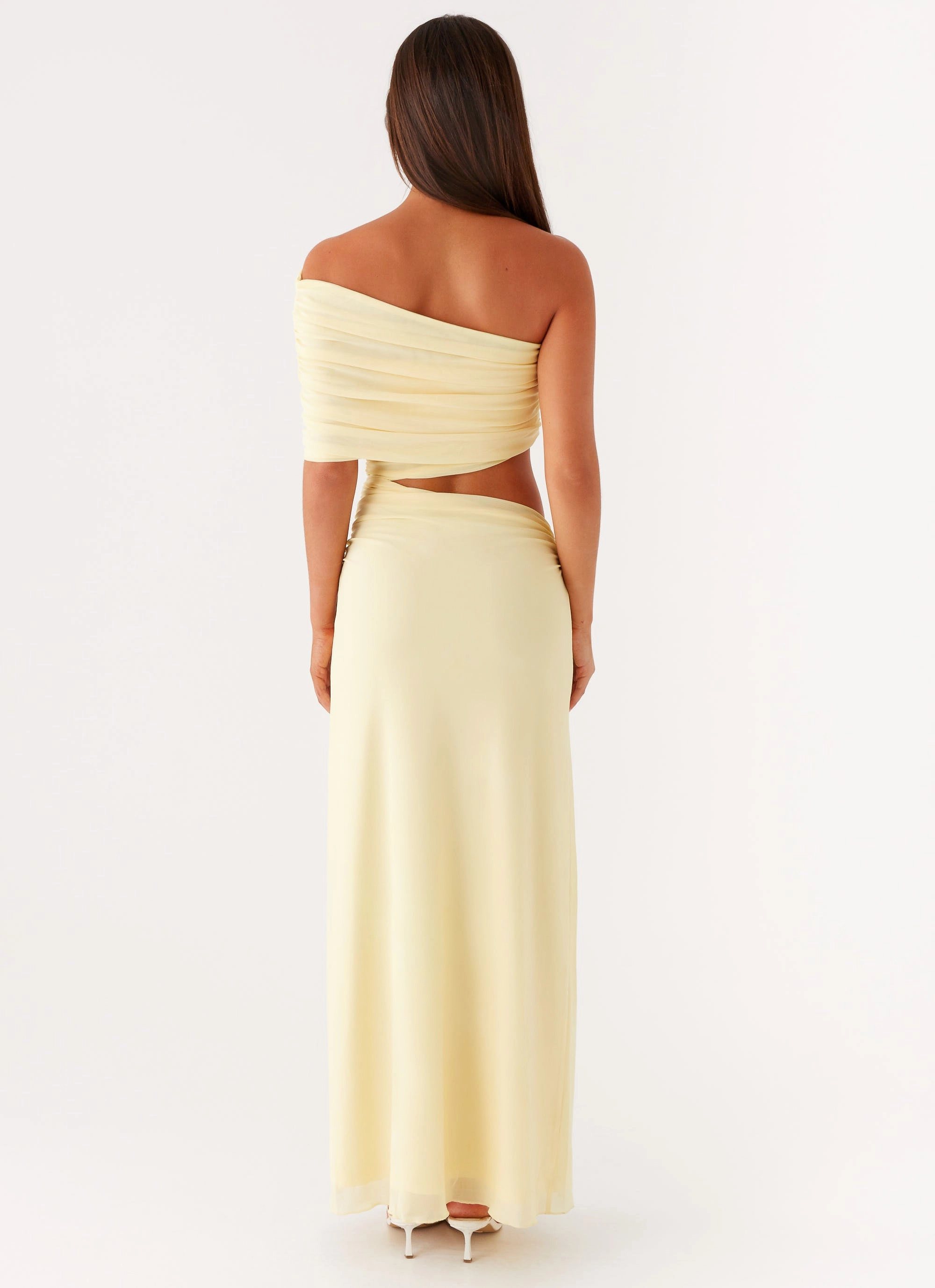 monochrome Gillian Maxi Dress - Yellow