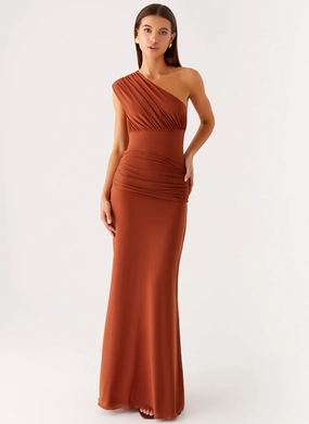 Glimmer Maxi Dress - Rust Timeless Look Wear