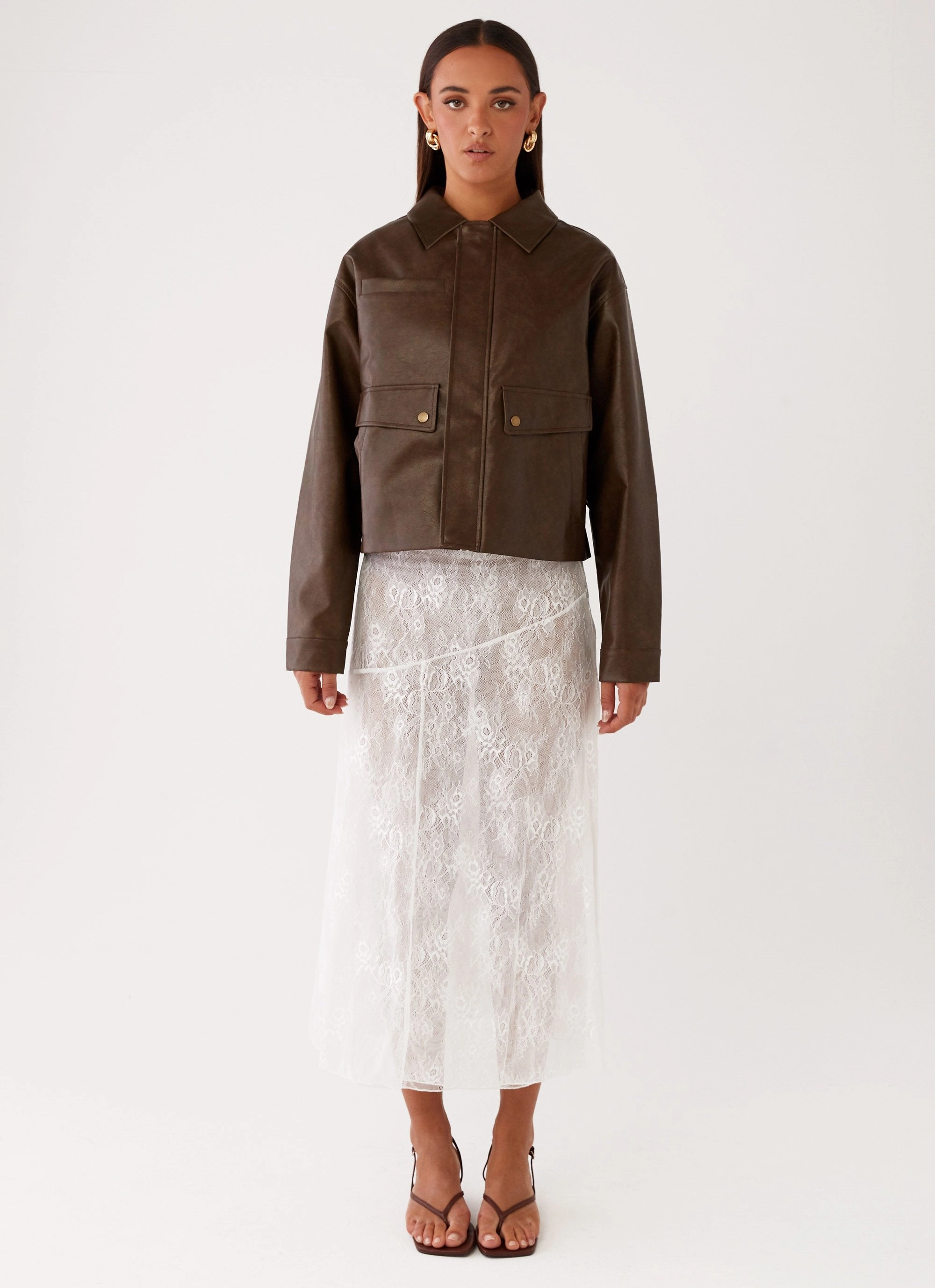 Sloane Jacket - Brown Anti Snag Fabric