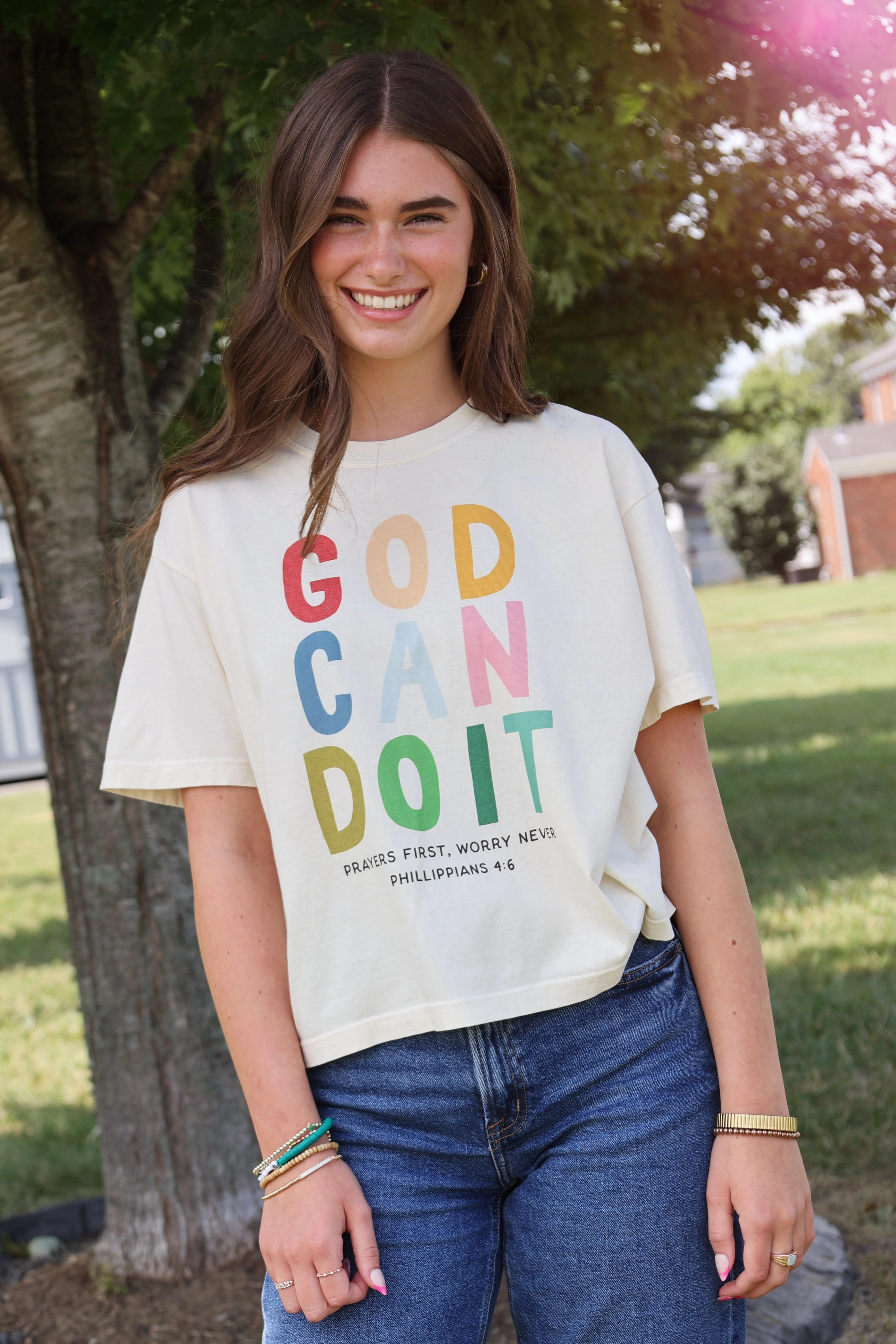 God Can Do It Tee Layered Panel Design Lightweight Design