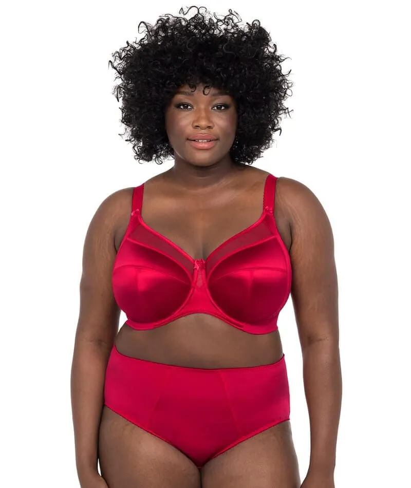 Goddess Keira Underwired Banded Bra - Crimson