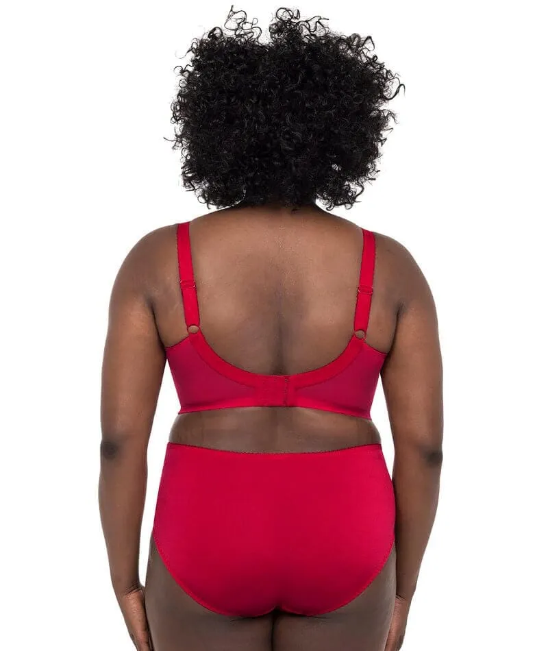 Goddess Keira Underwired Banded Bra - Crimson