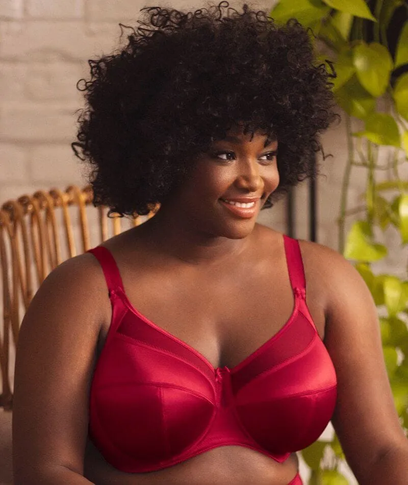 Goddess Keira Underwired Banded Bra - Crimson