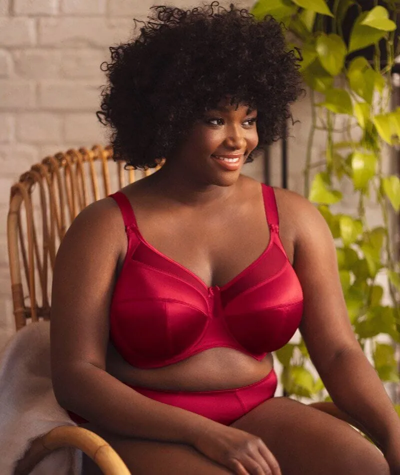 Goddess Keira Underwired Banded Bra - Crimson