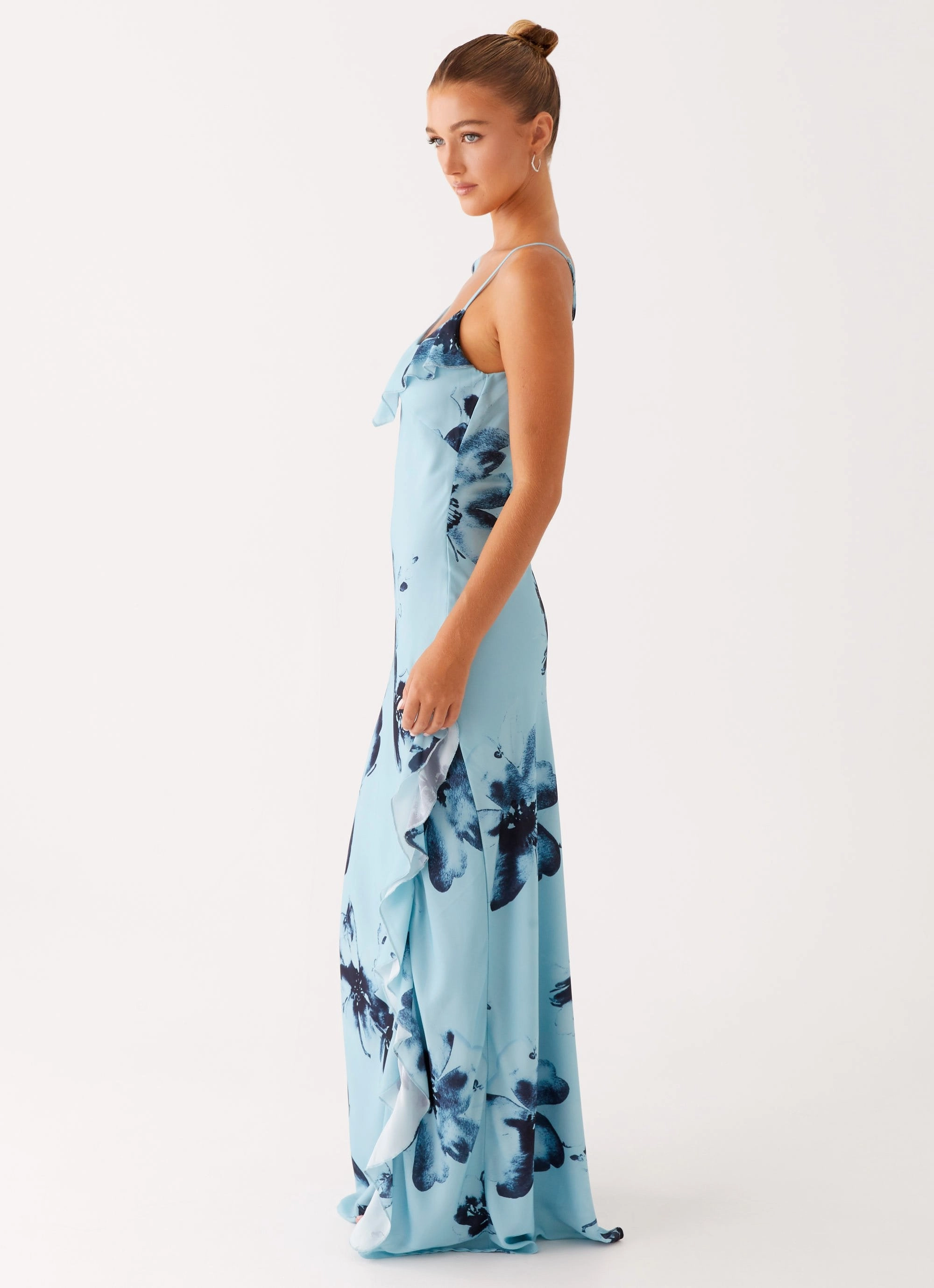 Artistic Shape Goldsmith Maxi Dress - Blue Black Floral
