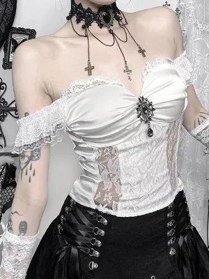 Goth bride angelic camisole