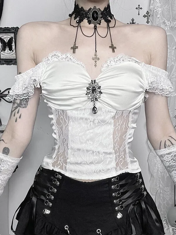 Goth bride angelic camisole