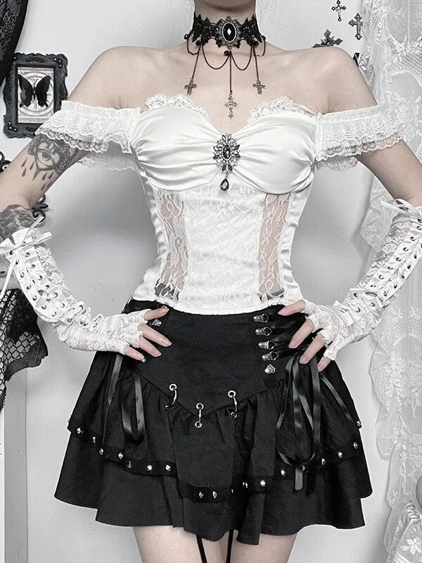 Goth bride angelic camisole