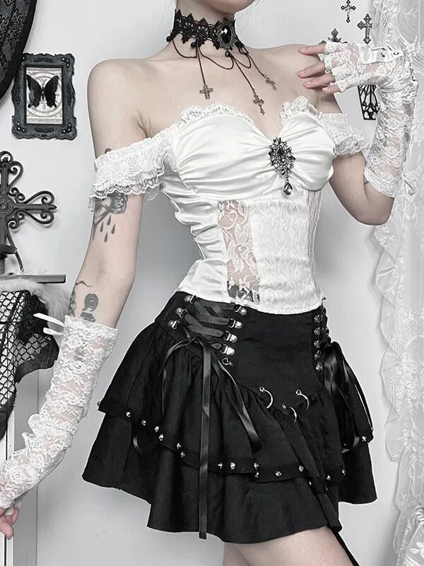 Goth bride angelic camisole