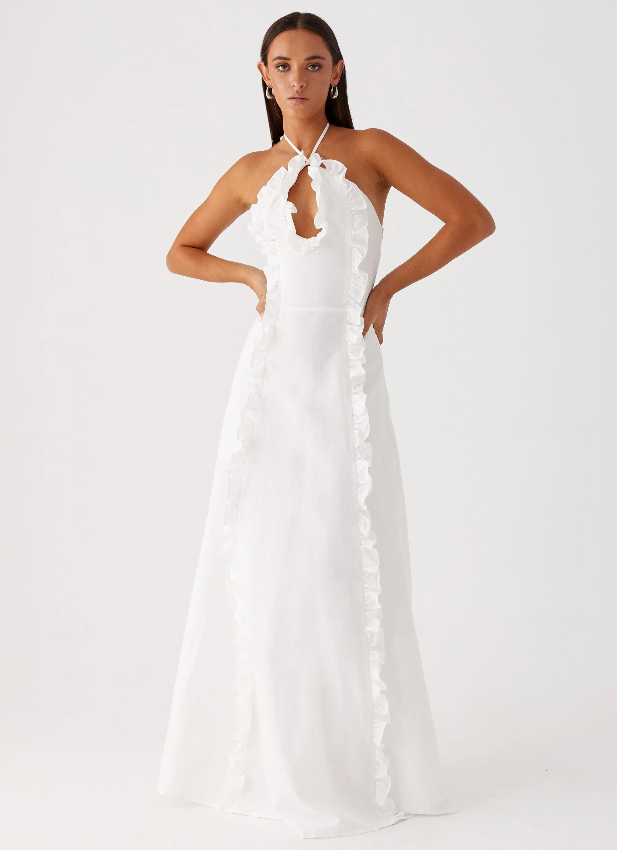 All day wearability Mountain Escape Mariella Maxi Dress - White