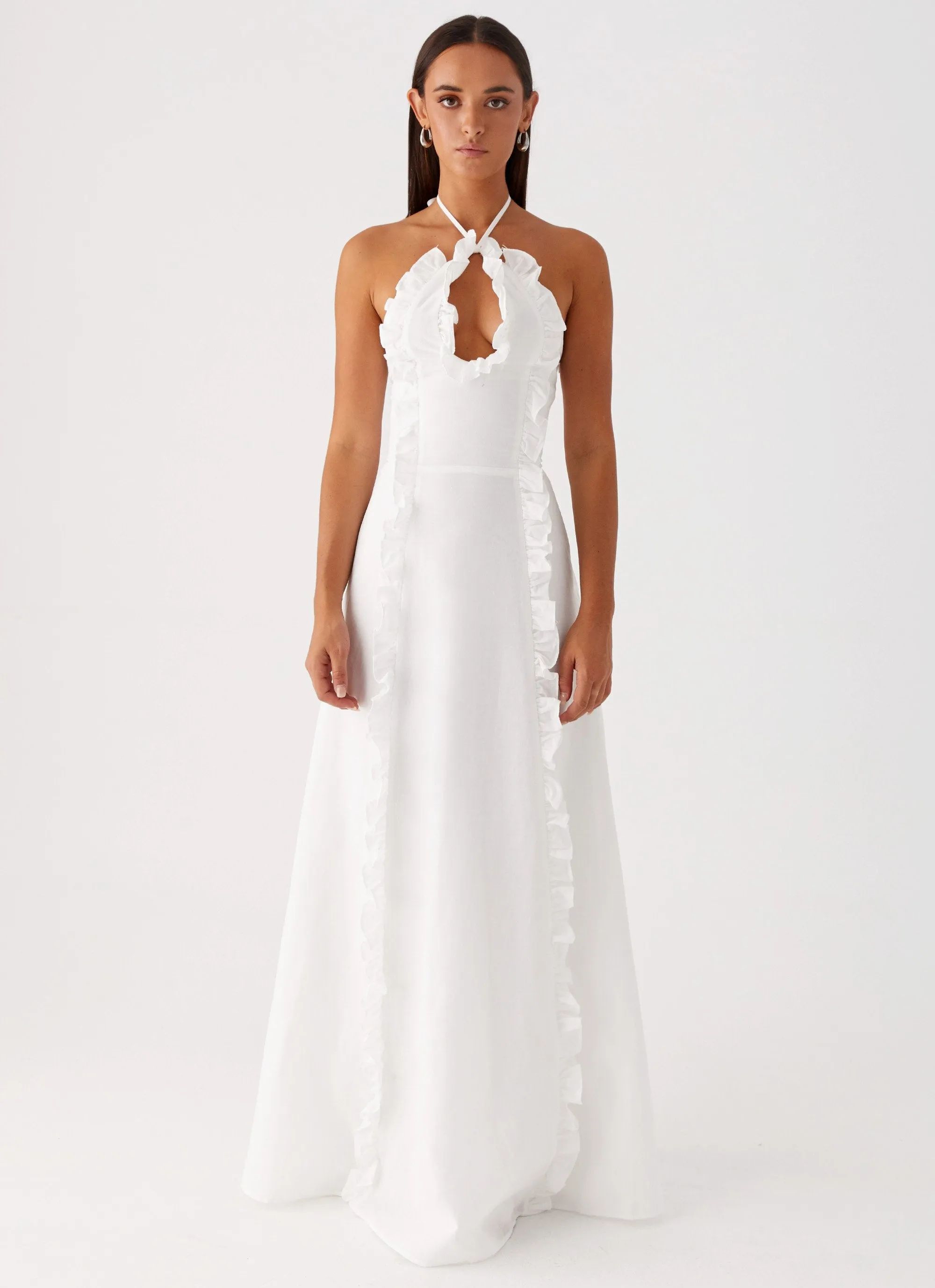 Mariella Maxi Dress - White Breathable Lining