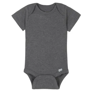 Gray Classic Short Sleeve Onesies® Brand Bodysuit