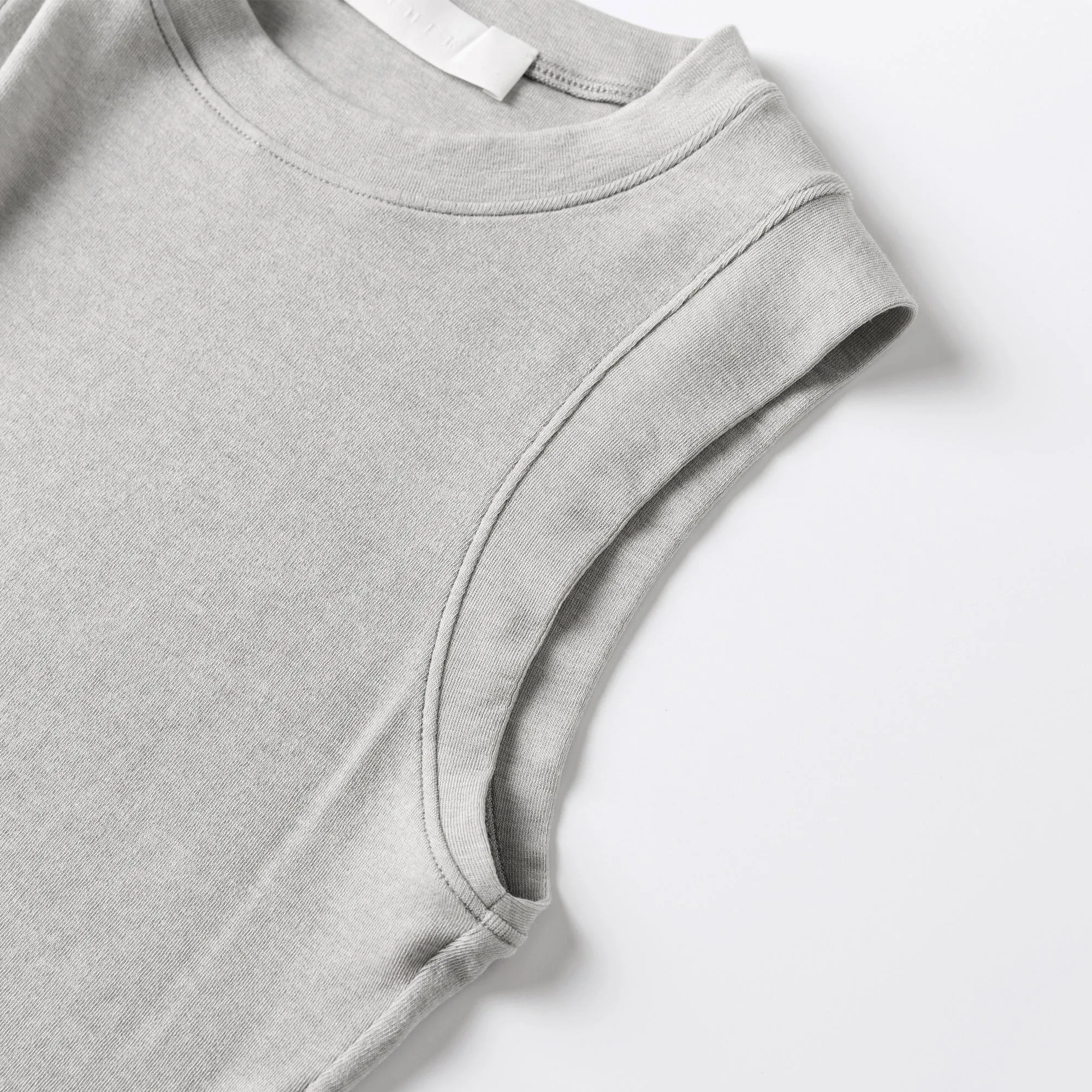 Gray Tencel Wool Tank Top