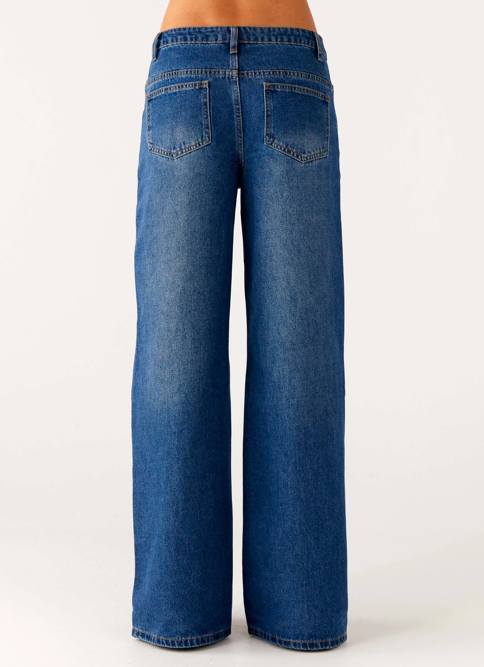 Grayson Straight Leg Jeans - Denim Blue All Fit Design