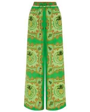 Green Musica Silk Pant