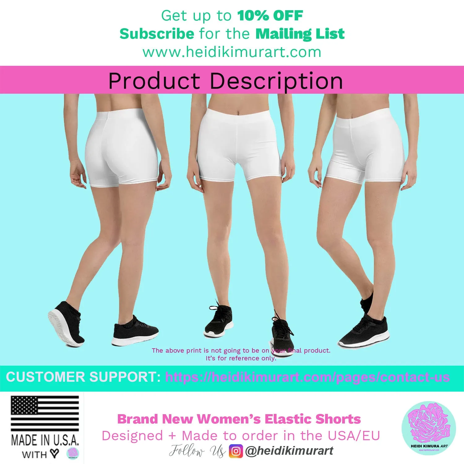 Green Snakeskin Printed Women's Shorts, Sexy Snake Print Short Tights For Reptile Lovers