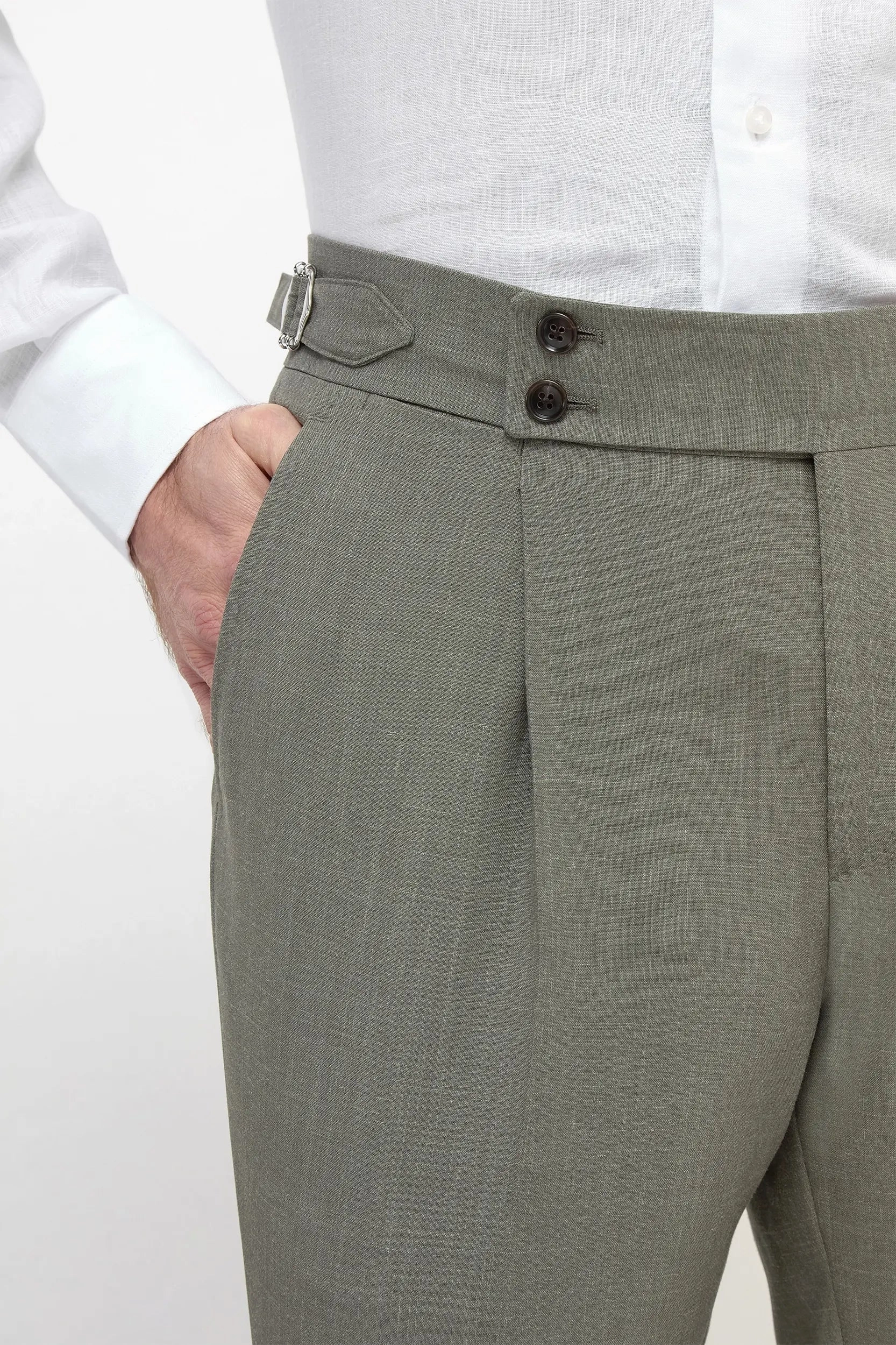 Green Soragna trousers - Made in Italy