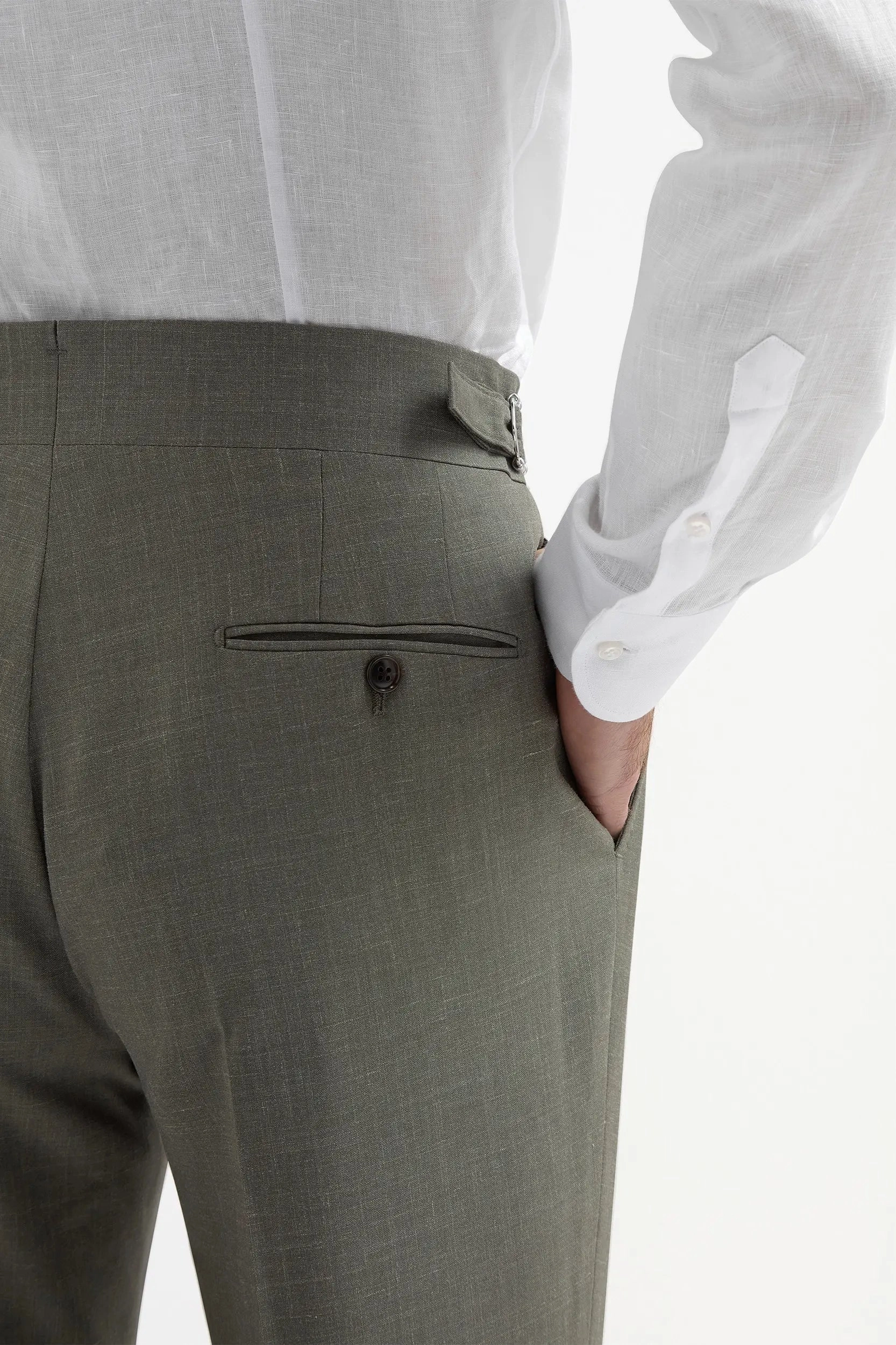 Green Soragna trousers - Made in Italy