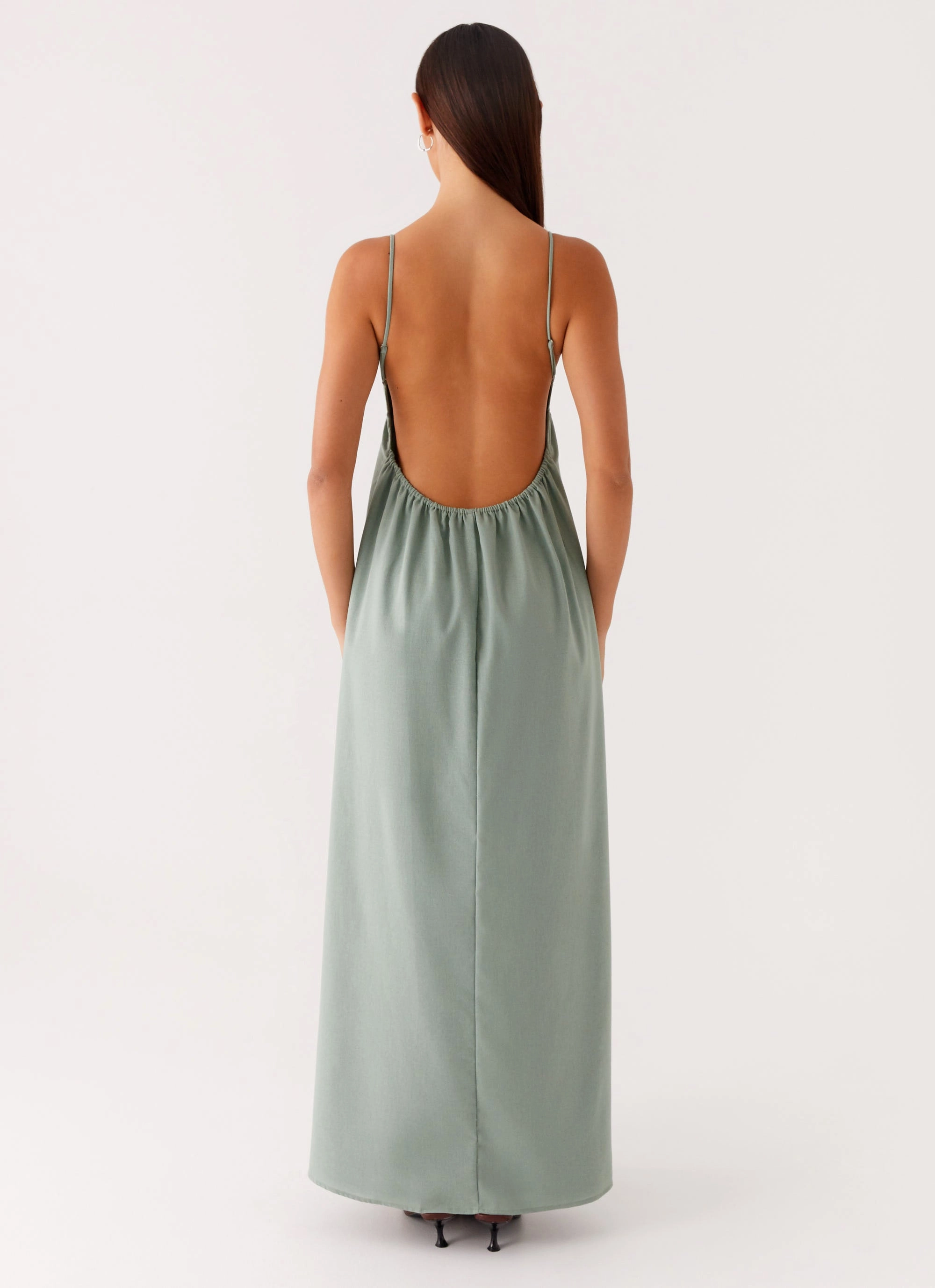 Fall Ready Sophisticated Elegance Greer Maxi Dress - Sage