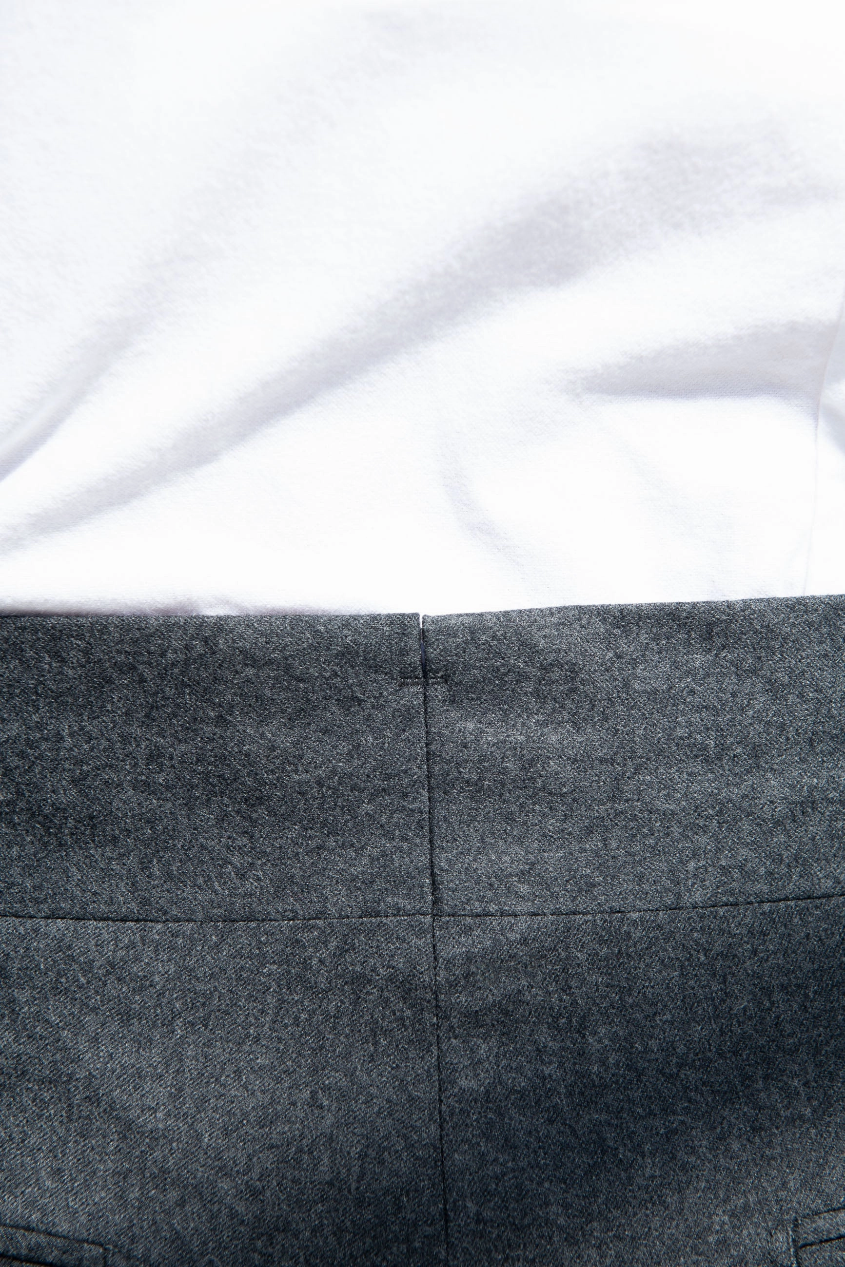 Grey flannel Limited Edition trousers - Made in Italy