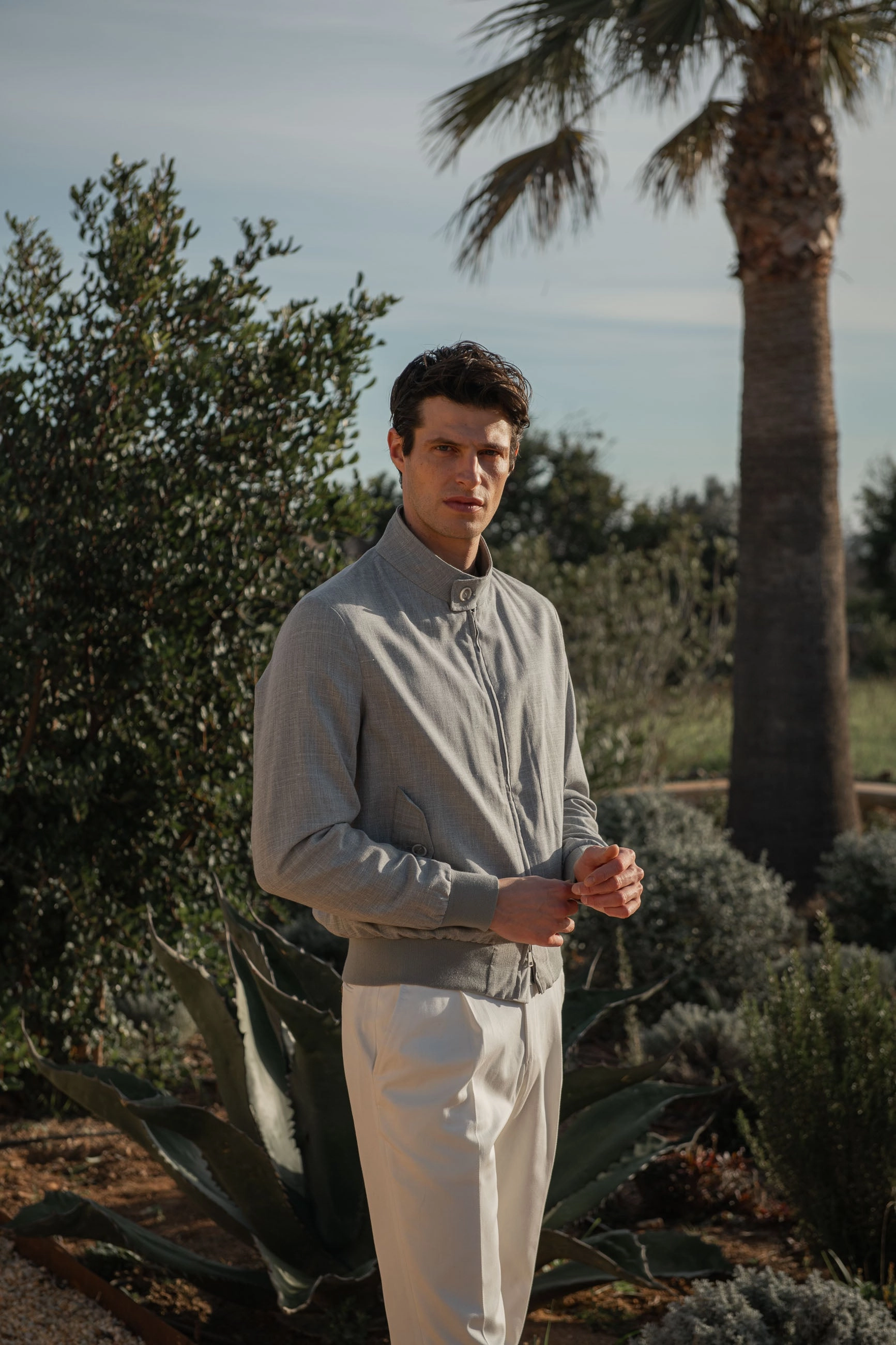 Grey short jacket ?C Made in Italy