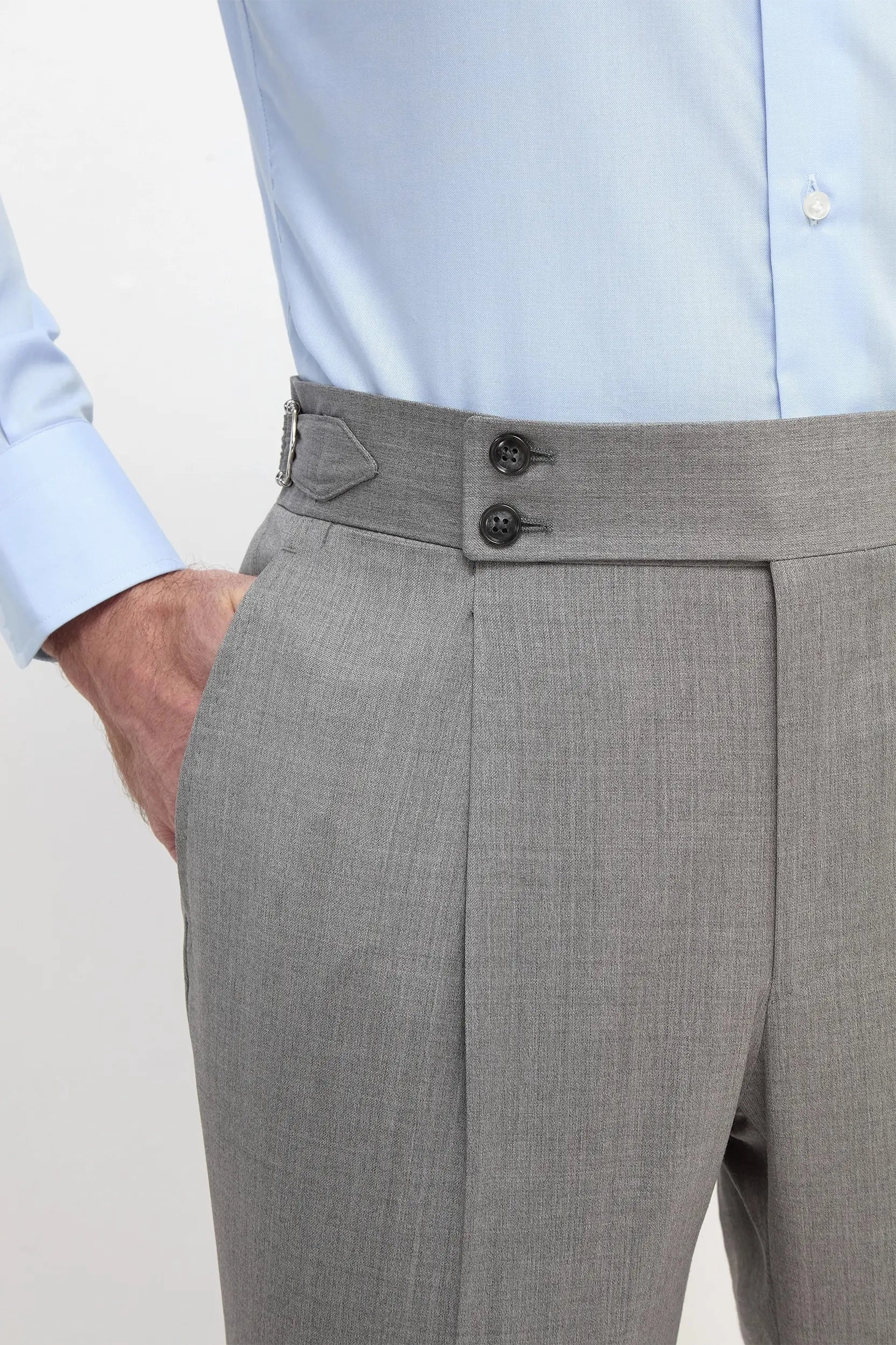 Grey Soragna trousers - Made in Italy