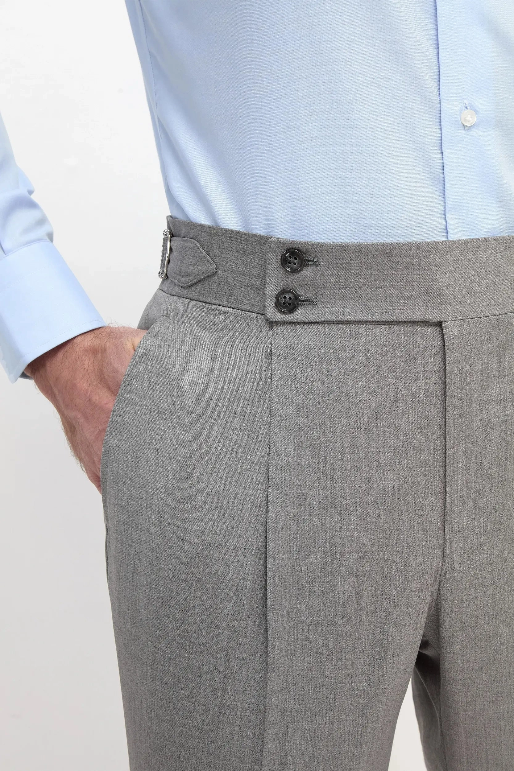 Grey Soragna trousers - Made in Italy