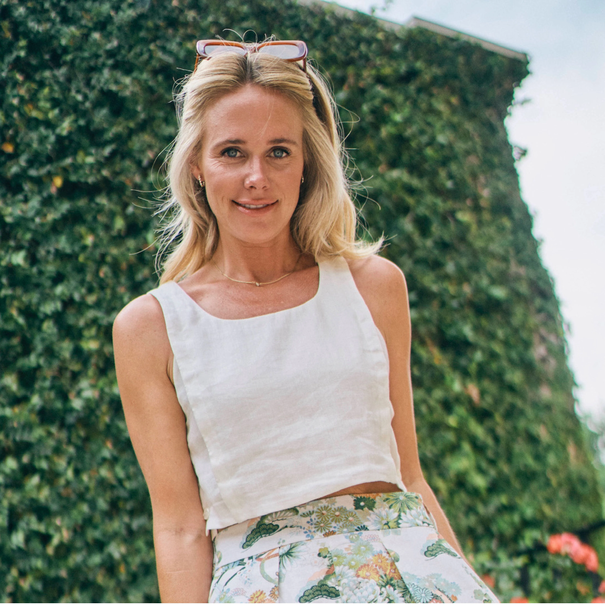 Tactile Soft Texture Modern Polo MASON'S DAUGHTER | Sophia Top, Ivory