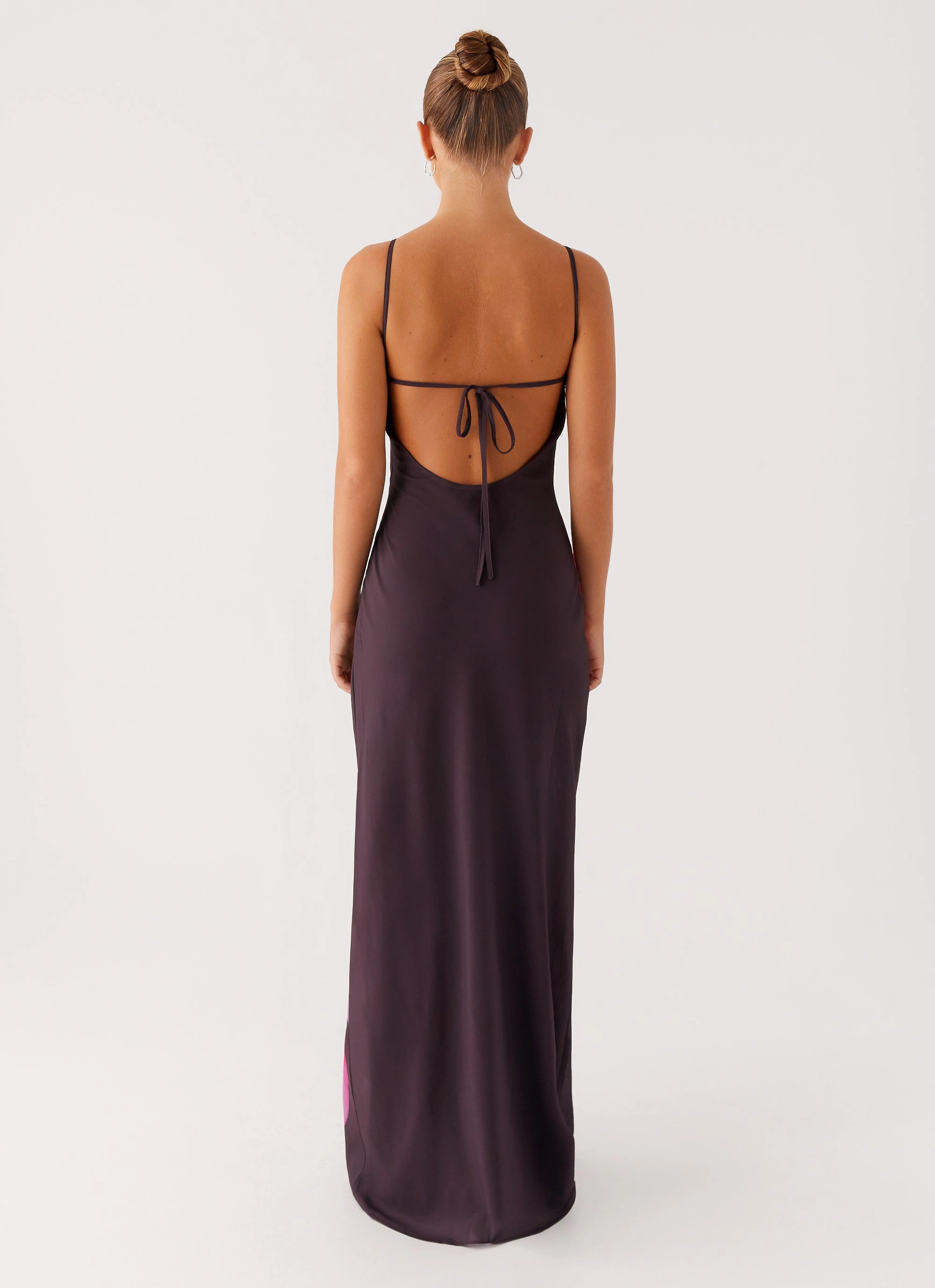 Griselda Maxi Dress - Dark Chocolate Earthy Hue