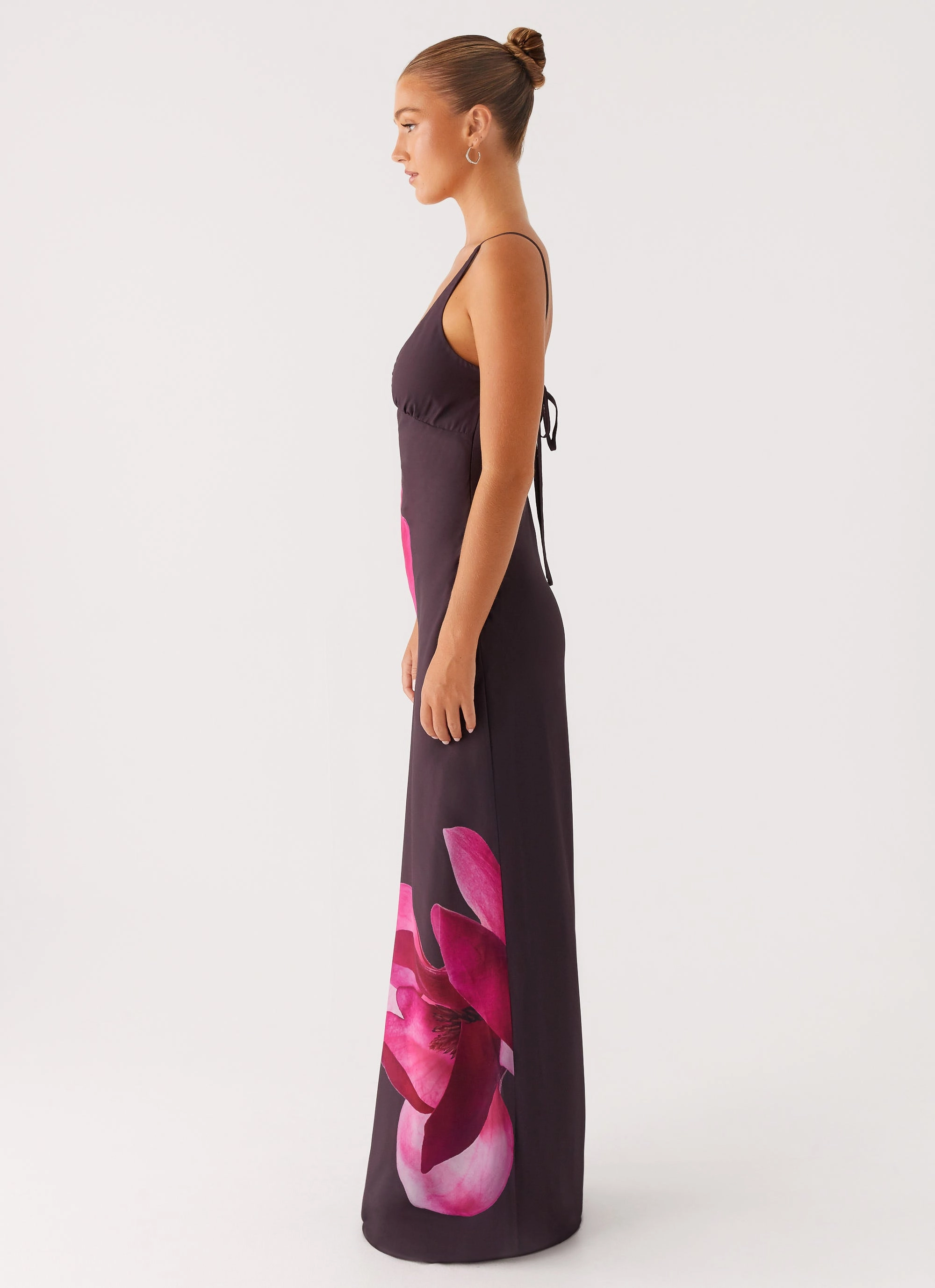 Griselda Maxi Dress - Dark Chocolate Easy Draping Perfect Fit