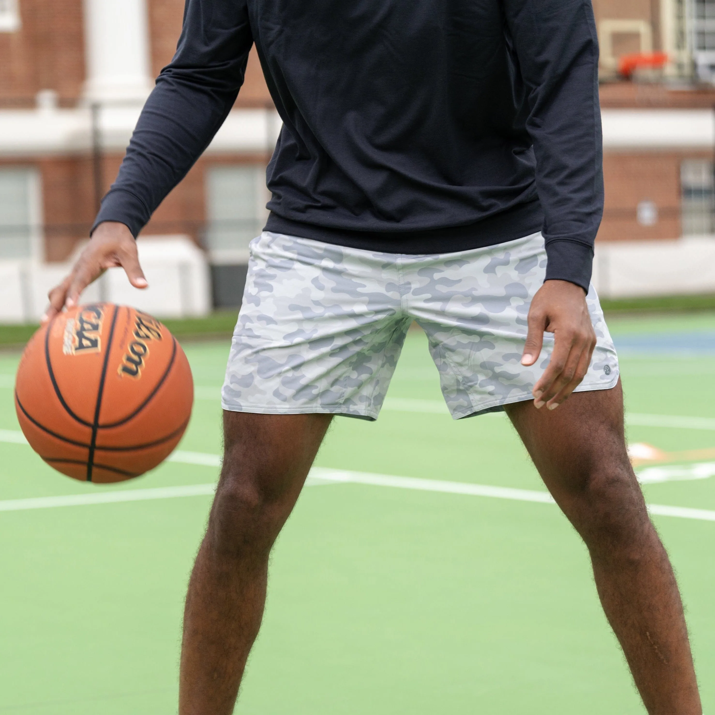 Grit Gym Short | The Barracks Camo - Thunder Grey/Sterling Grey