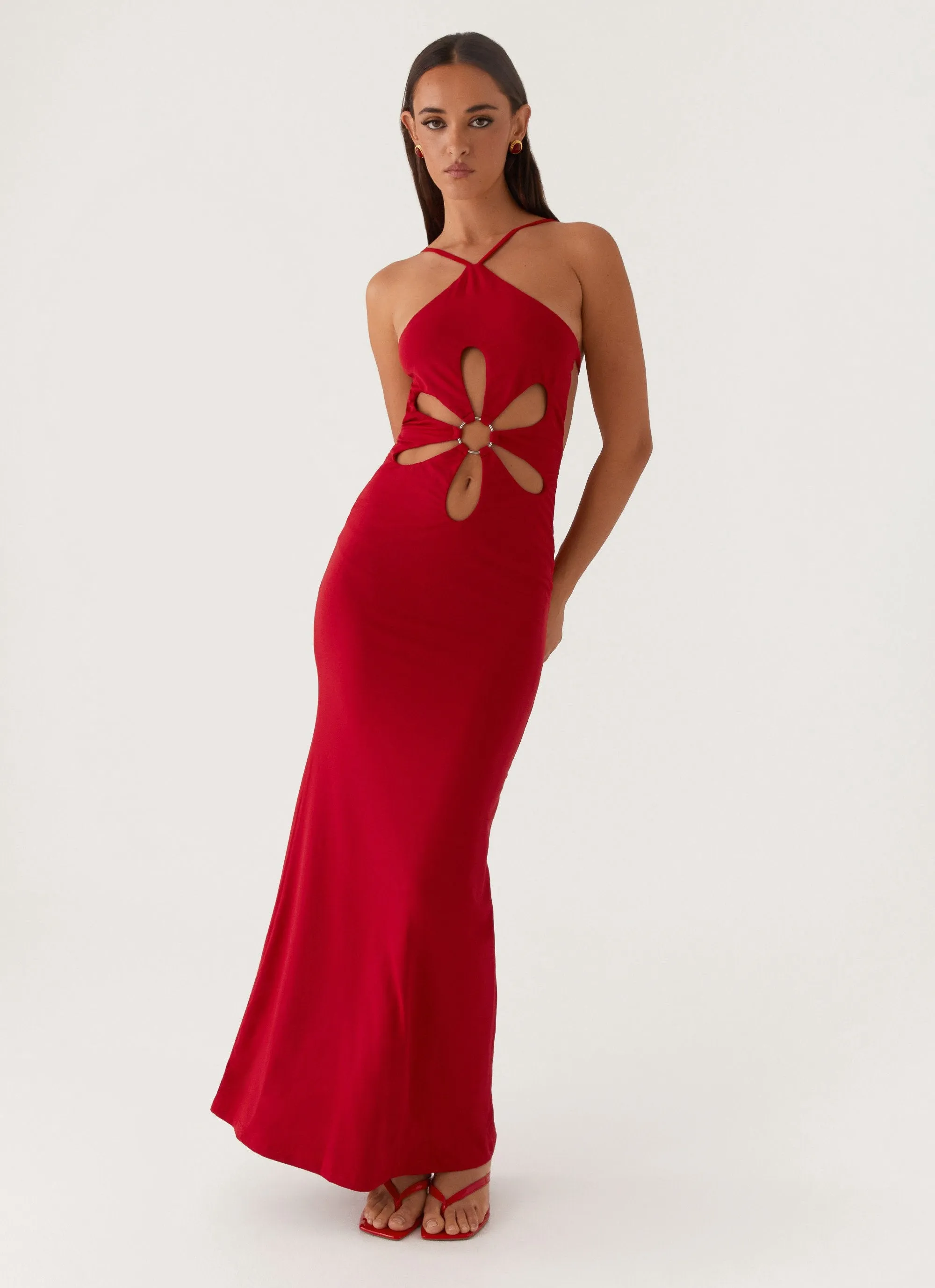 Durable Fabric Grow Together Maxi Dress - Red