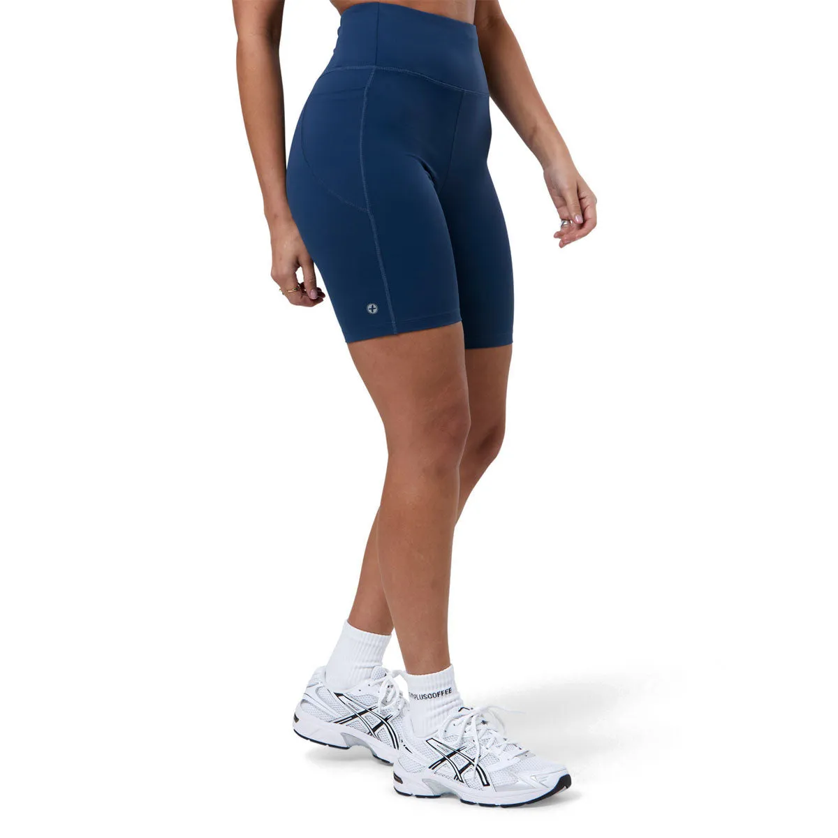 Gym Coffee Relentless Bike Shorts - Womens - Petrol Blue