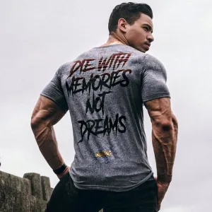 Gym Cotton t shirt Running Shirt Men Quick Dry Short Sleeve Fitness T-shirts Gym Training