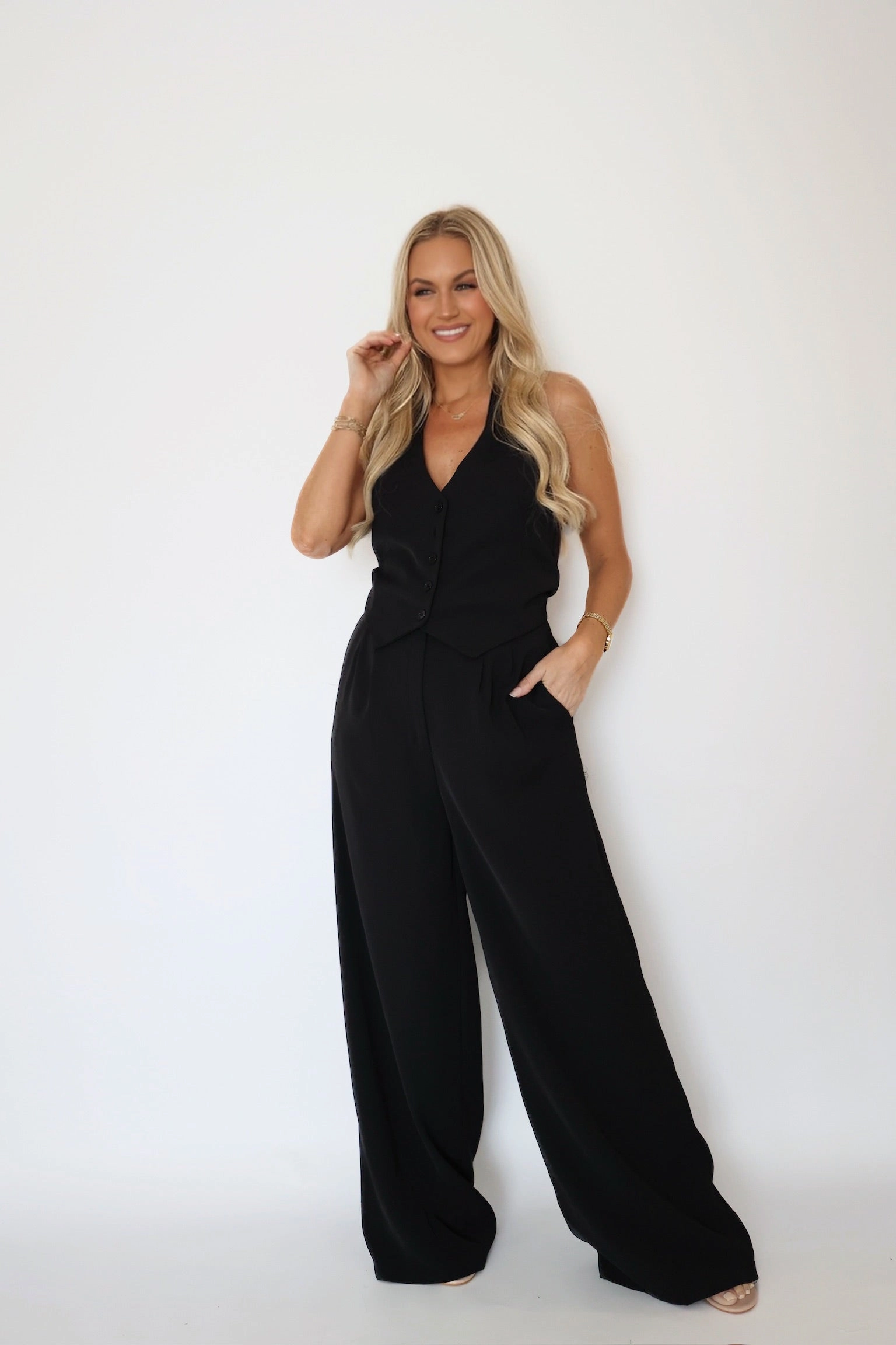 Halston Jumpsuit Butter Soft Handfeel
