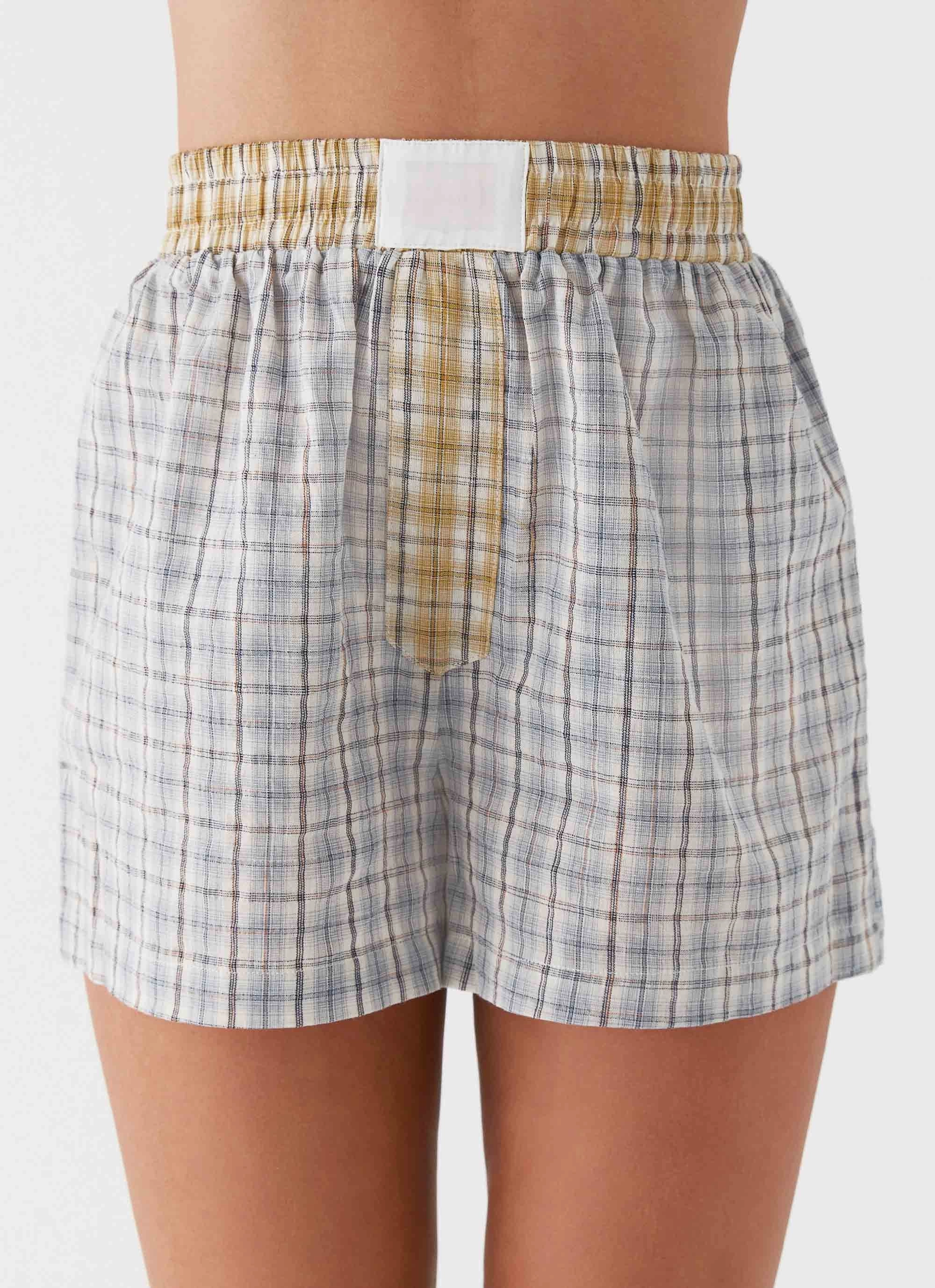 Harley Boxers - Grey Check Go To Layer