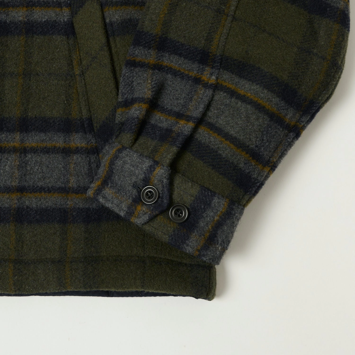 Hartford 'Dusty' Melton Wool Jacket - Forest Green