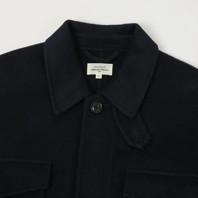 Hartford 'Jake' Wool Field Jacket - Navy