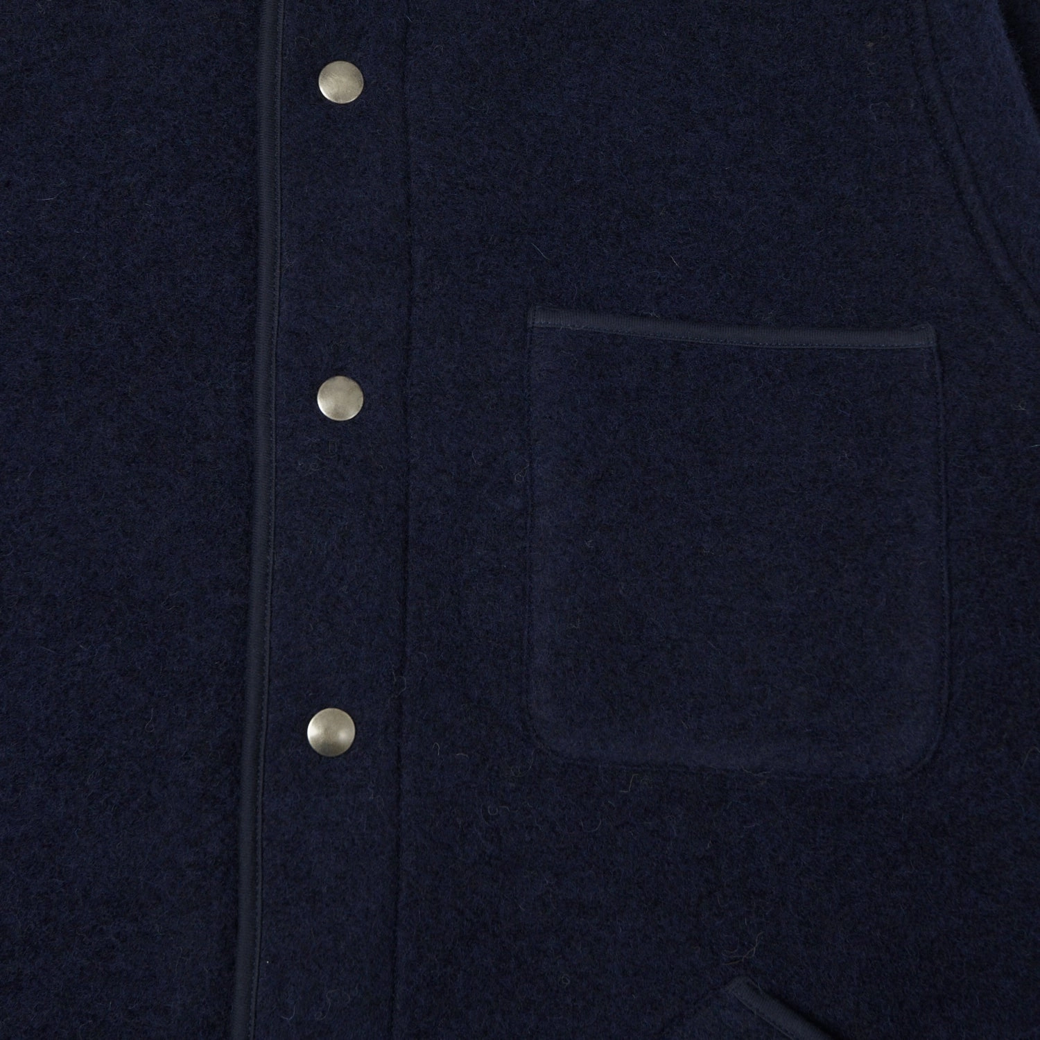 Hartford 'Jason' Knitted Wool Jacket - Navy