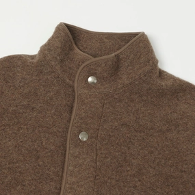 Hartford 'Jason' Knitted Wool Jacket - Nut