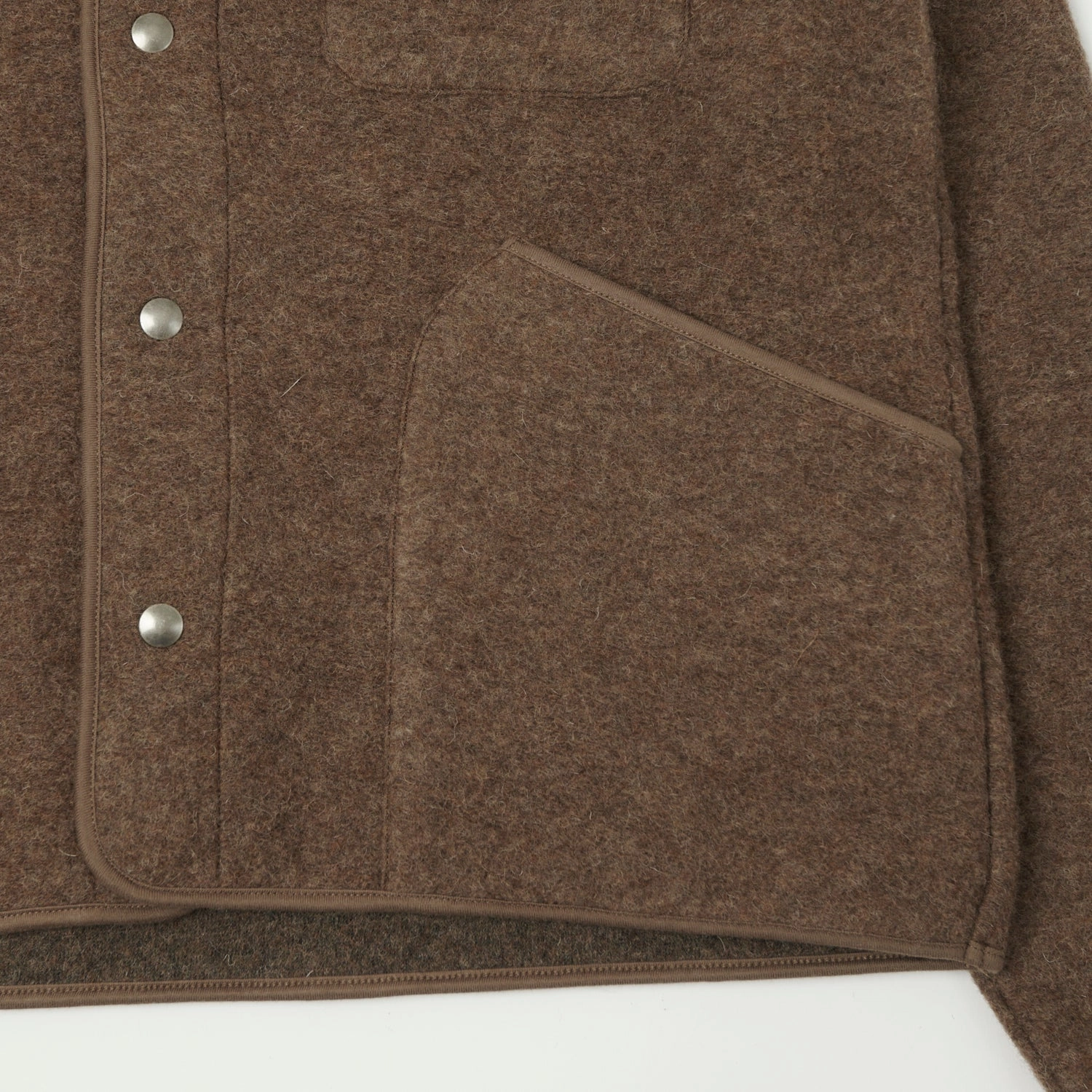 Hartford 'Jason' Knitted Wool Jacket - Nut