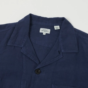 Hartford 'Perry Pat' Linen Work Jacket - Indigo