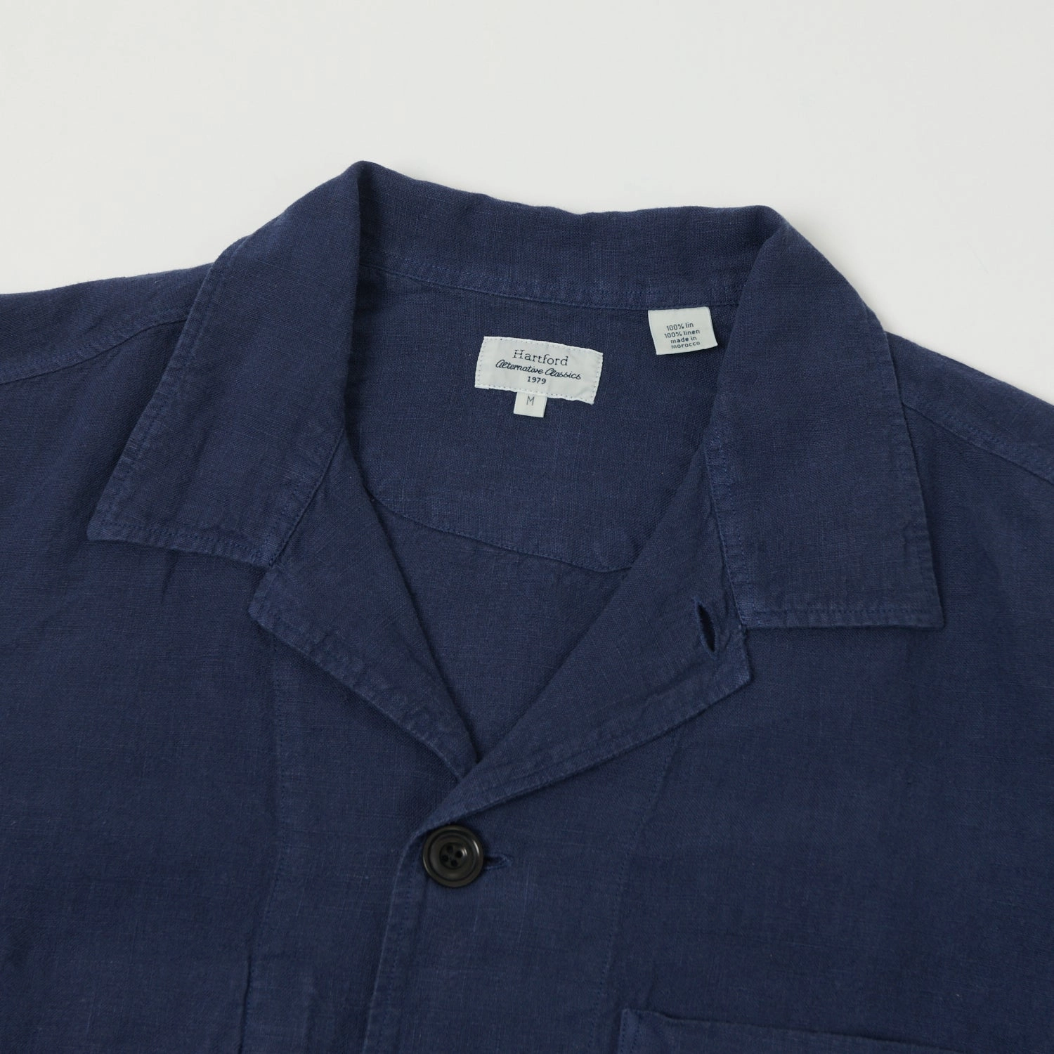 Hartford 'Perry Pat' Linen Work Jacket - Indigo