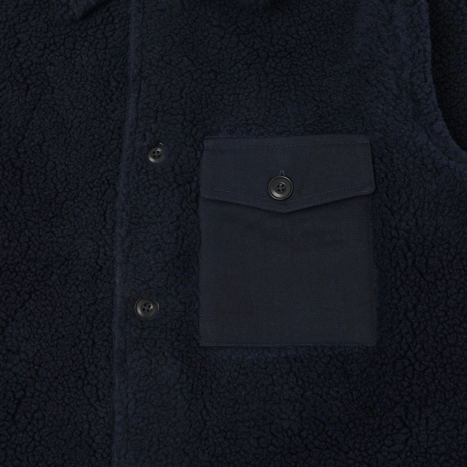 Hartford 'Utility' Fleece Jacket - Navy