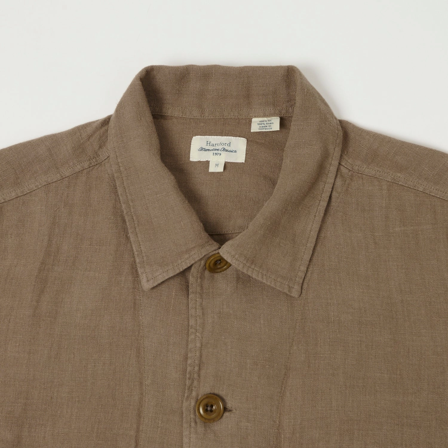 Hartford Linen Chore Jacket  - Cigar